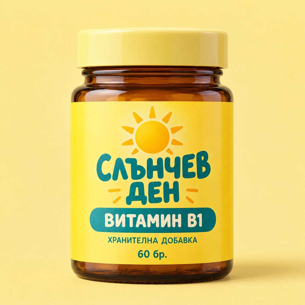 СЛЪНЧЕВ ДЕН Витамин B1 — опаковка от 60 бр.