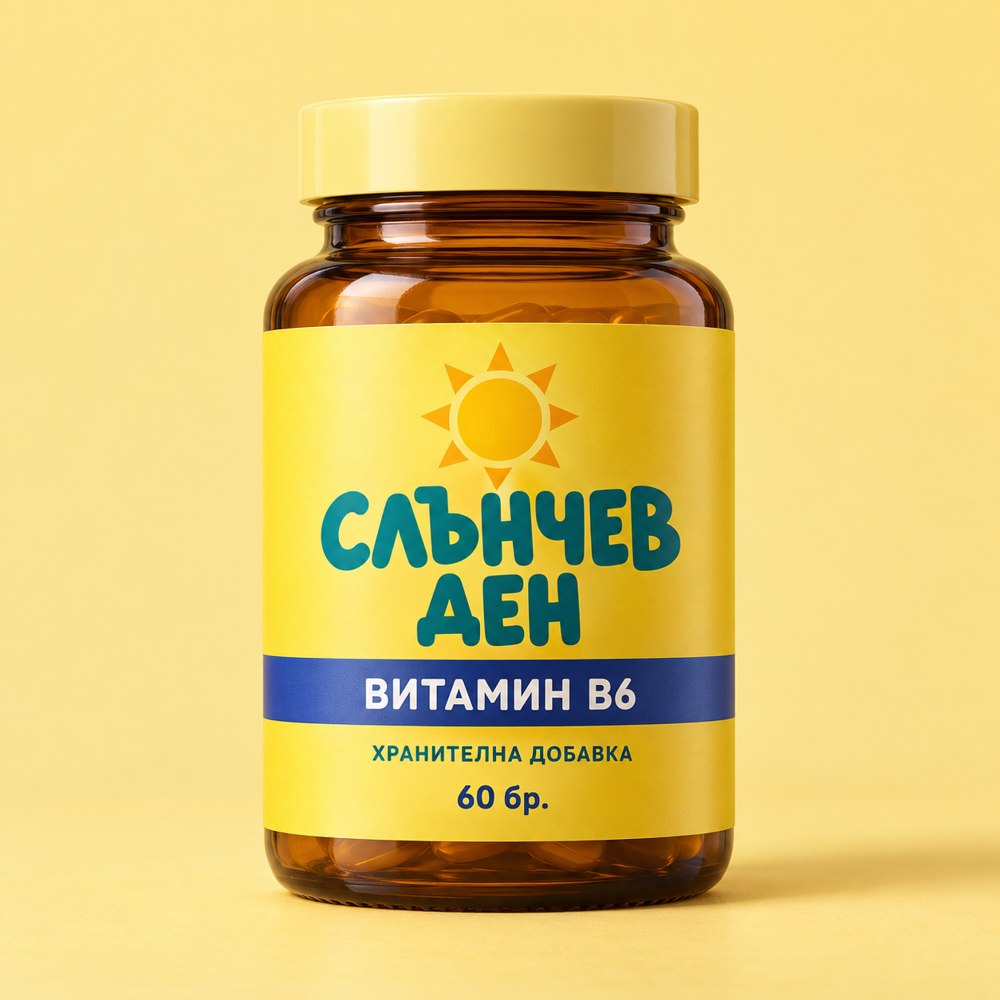 СЛЪНЧЕВ ДЕН Витамин B6 — опаковка от 60 бр.